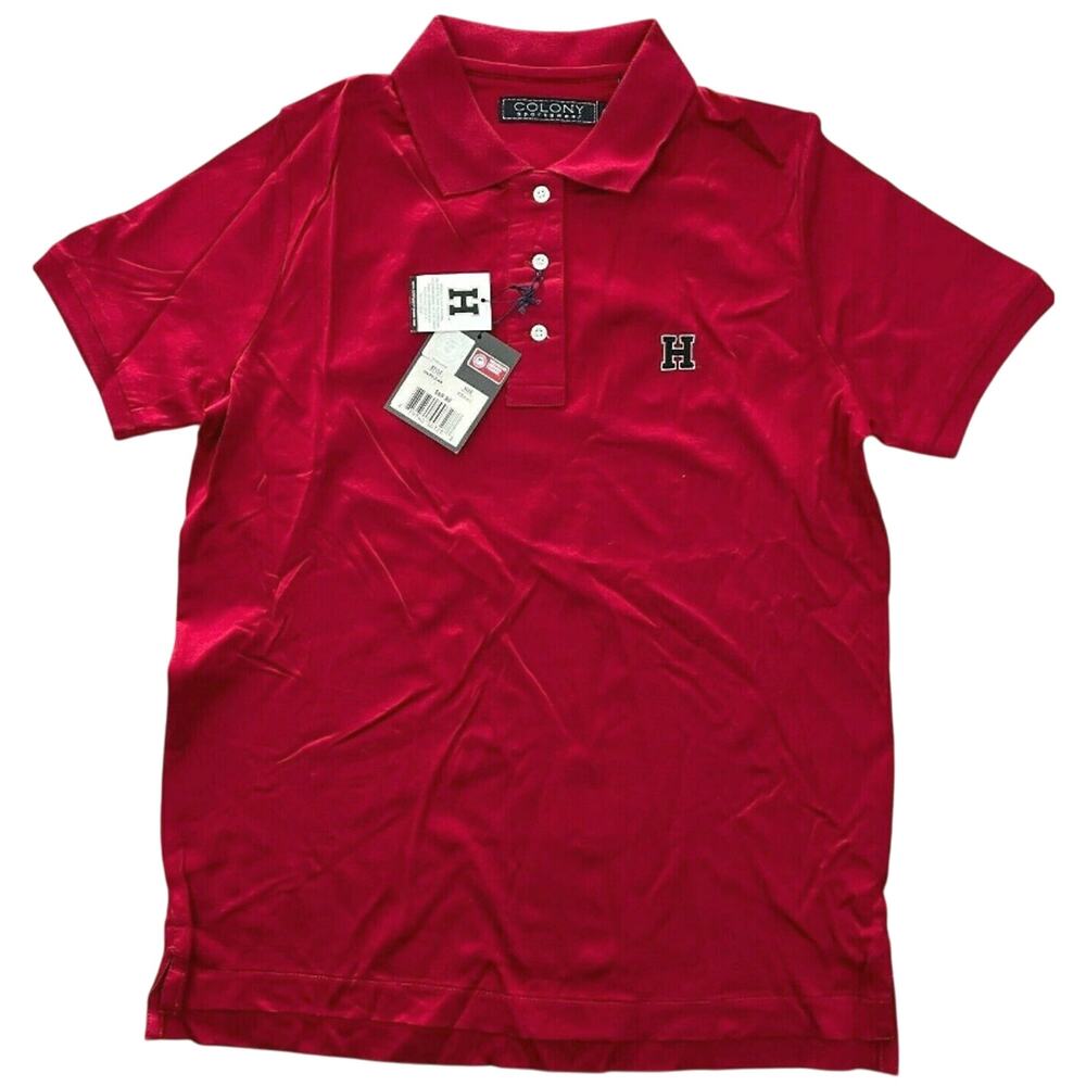 Harvard University Women's Deep Red Polo Colony Sportswear H Embroidered Small